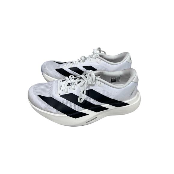 Adidas Adizero Adios Pro 3 Women’s 6.5 White Black Carbon Plate Running Shoes - Picture 3 of 10